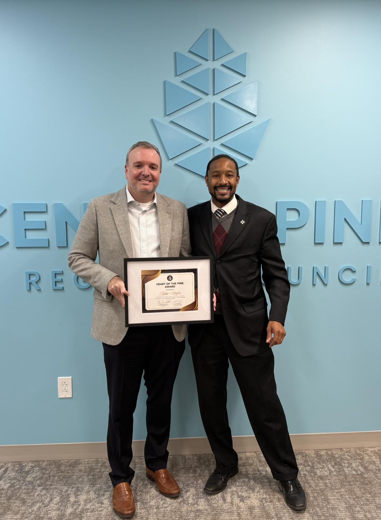 John Keefer with Byron McAllister