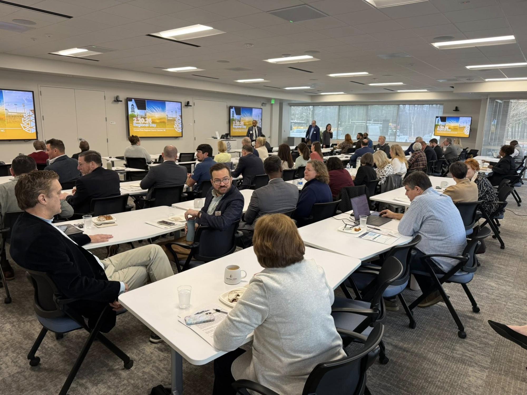 Group of people in large room for Regional Day