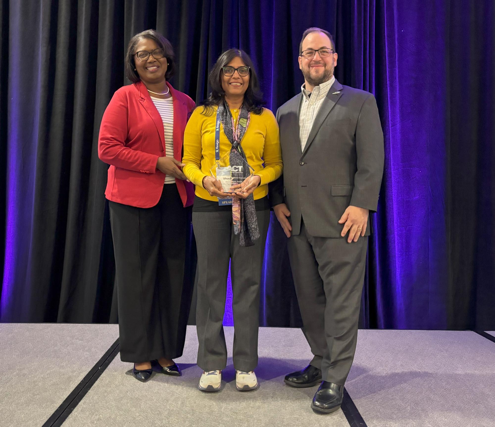 Triangle Transportation Choices Manager, Shuchi Gupta receives 2024 Excellence Award from ACT.